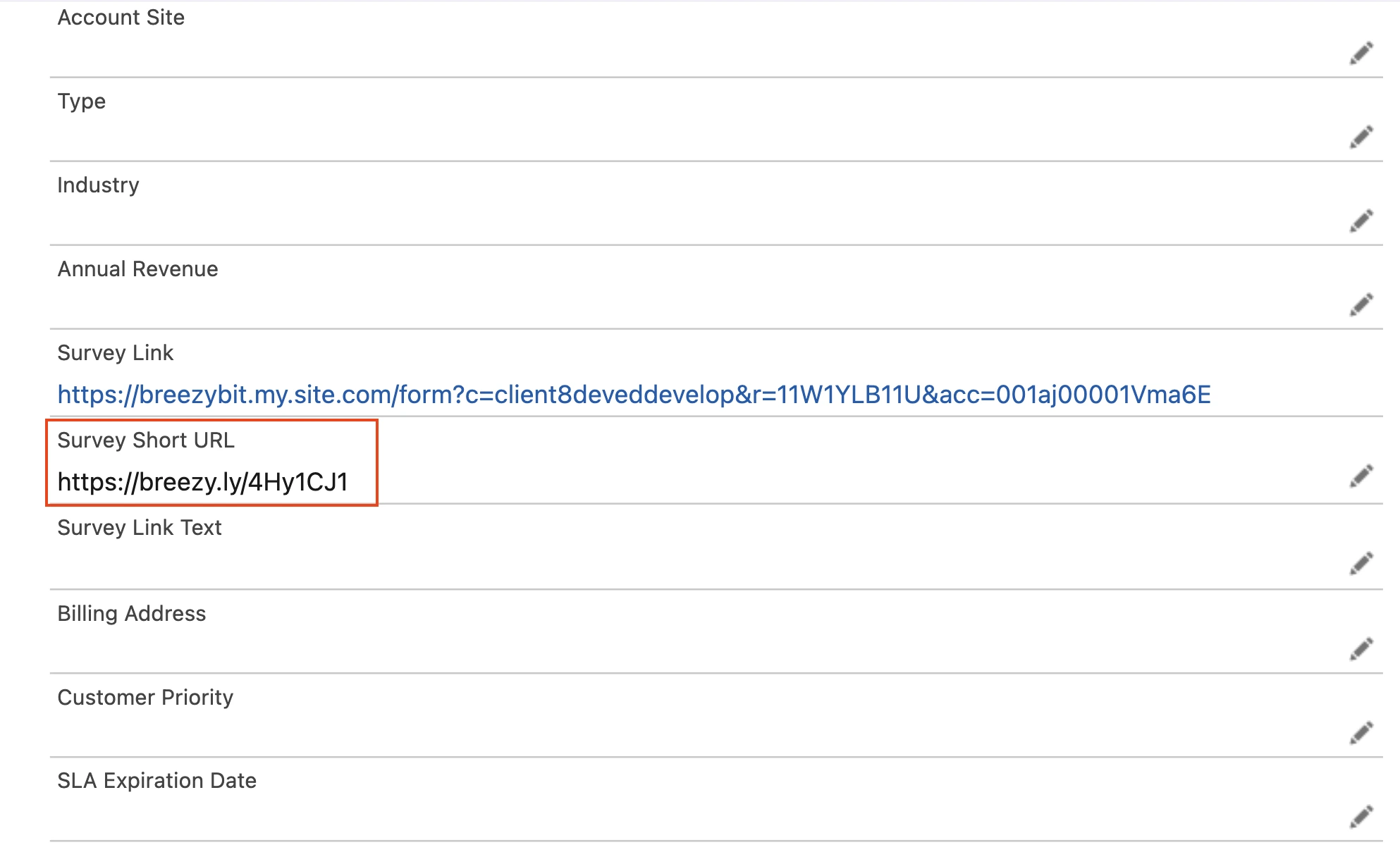 URL Shortener interface preview