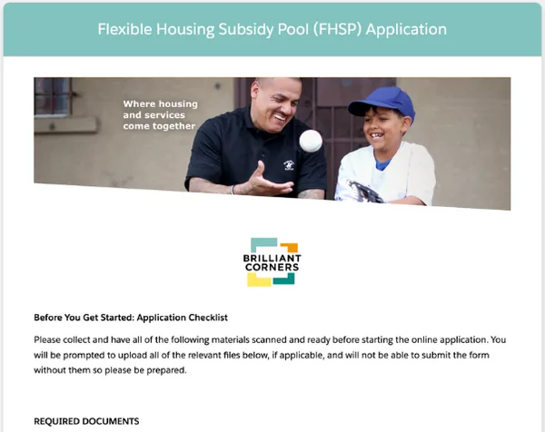 Volunteer application form preview